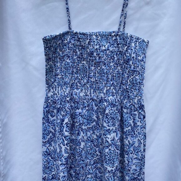 Sail to Sable Size XL NWT Medallion print Blue and White dress - Picture 4 of 5